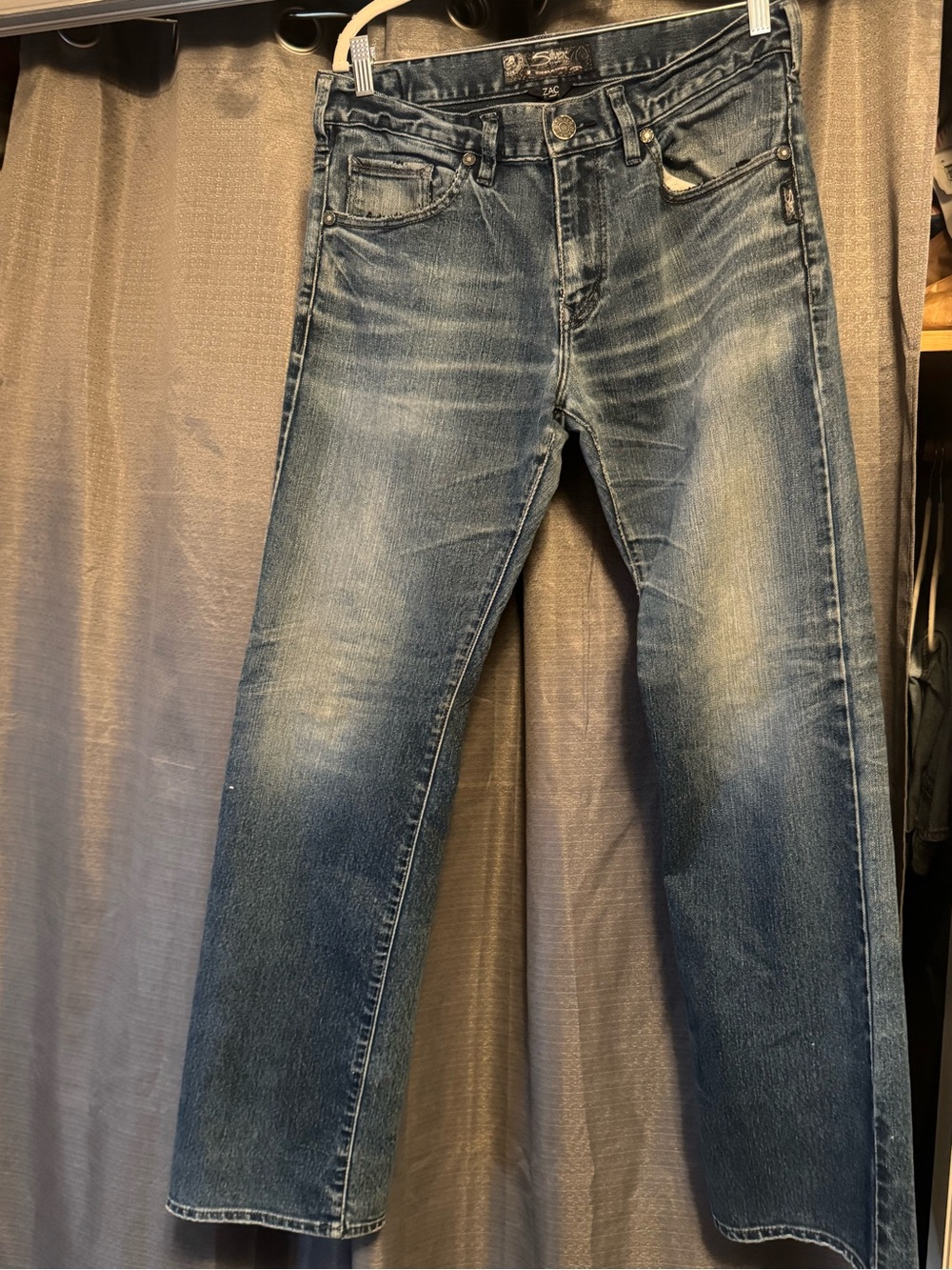 Silver Jeans Men's Straight Indigo Washed Jeans
